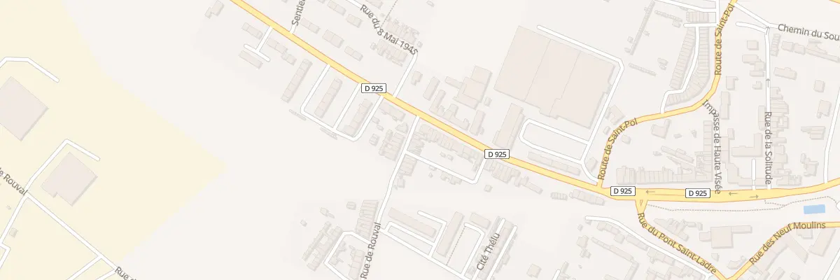 Plan du 4 Rue de Rouval à Doullens