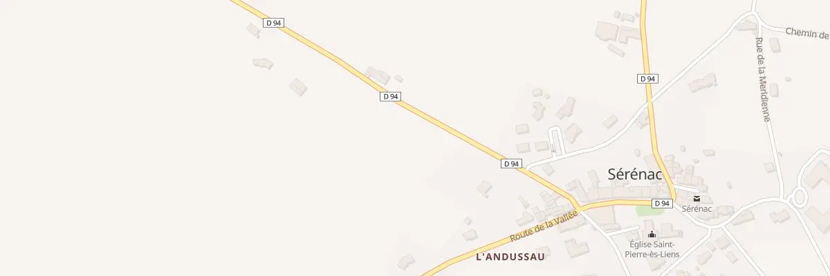 Plan du 9 Rte de la Calmette à Sérénac