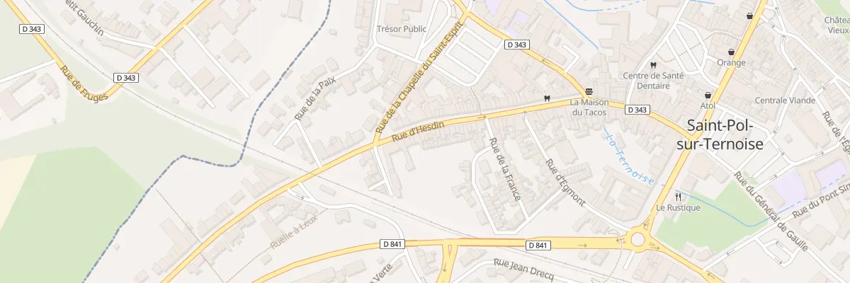 Plan du 89 Rue d’Hesdin à Saint-Pol-sur-Ternoise