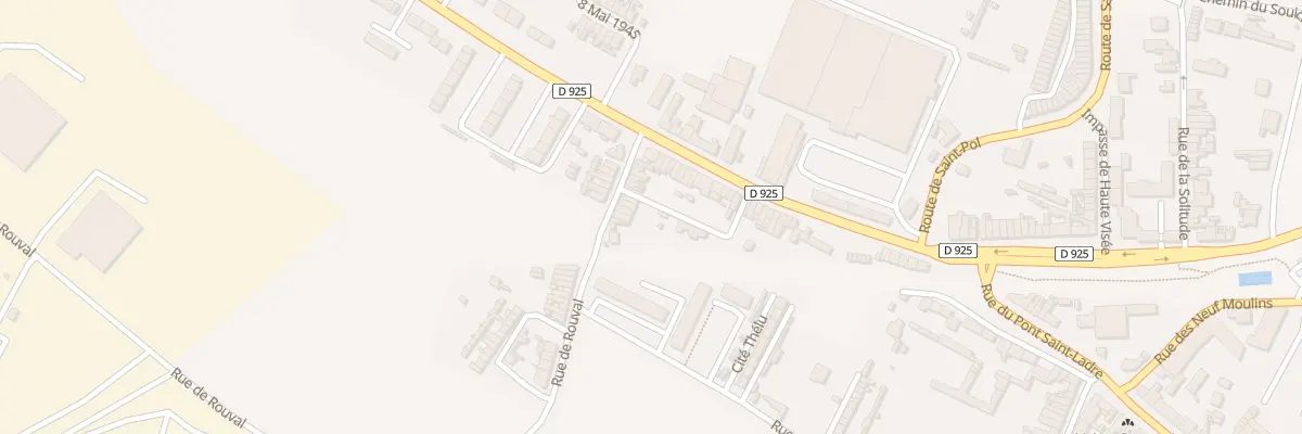 Plan du 14 Rue de Rouval à Doullens