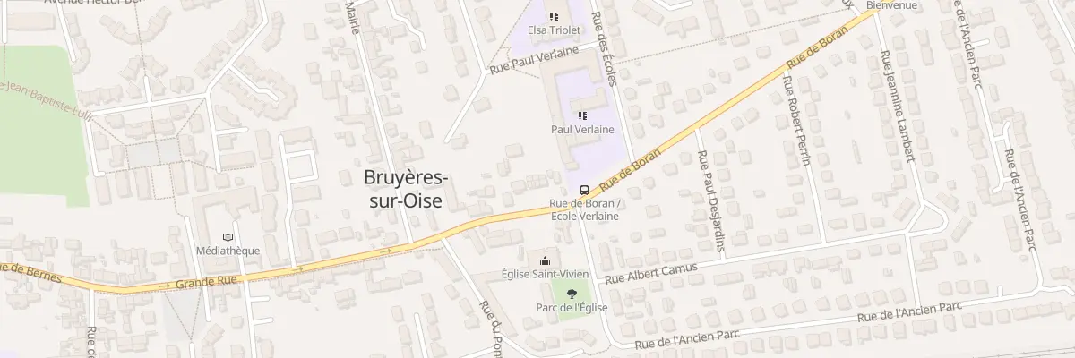 Plan du 17 Rue de Boran à Bruyères-sur-Oise
