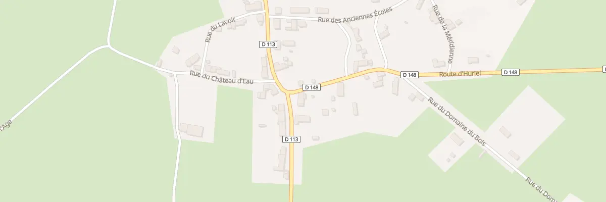 Plan du 2 Rte d’Huriel à Saint-Sauvier