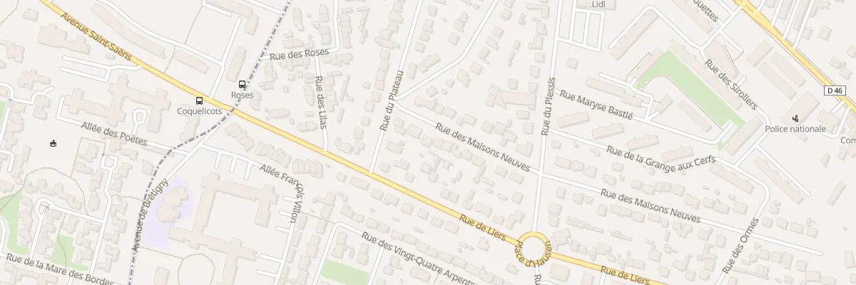 Plan du 6 Rue des Maisons Neuves à Sainte-Geneviève-des-Bois