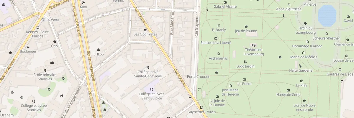 Plan du 81 Rue Madame à Paris 6e Arrondissement