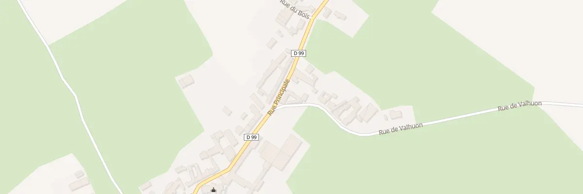 Plan du 2 Rue de Valhuon à Hestrus
