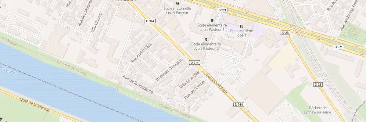 Plan du 31 Bd Foch à Épinay-sur-Seine