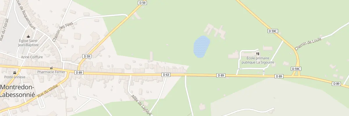 Plan du 25 Av des Docteurs Lavergne à Montredon-Labessonnié