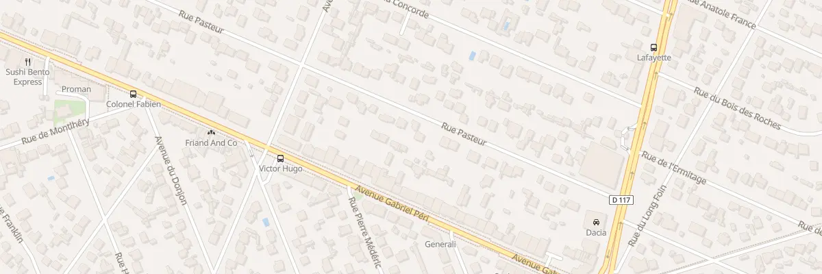 Plan du 166 Rue Pasteur à Sainte-Geneviève-des-Bois