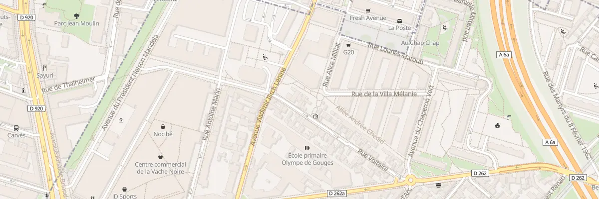 Plan du 5 Rue Voltaire à Arcueil