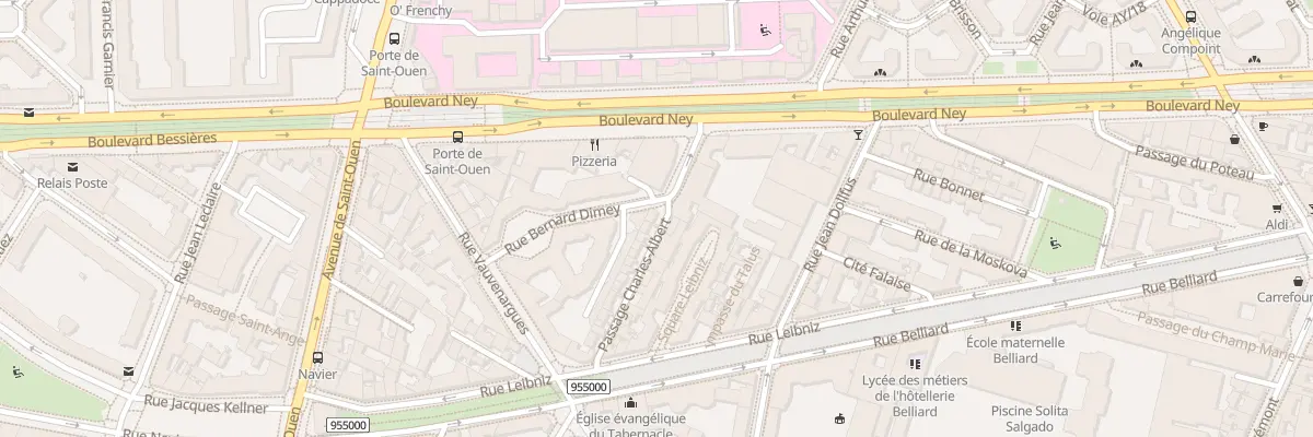 Plan du 29 Pas Charles Albert à Paris 18e Arrondissement