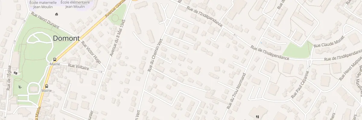 Plan du 54 Rue du Chemin Vert à Domont