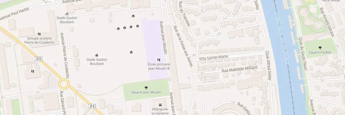 Plan du 36 Av Jean Moulin à Villeneuve-la-Garenne