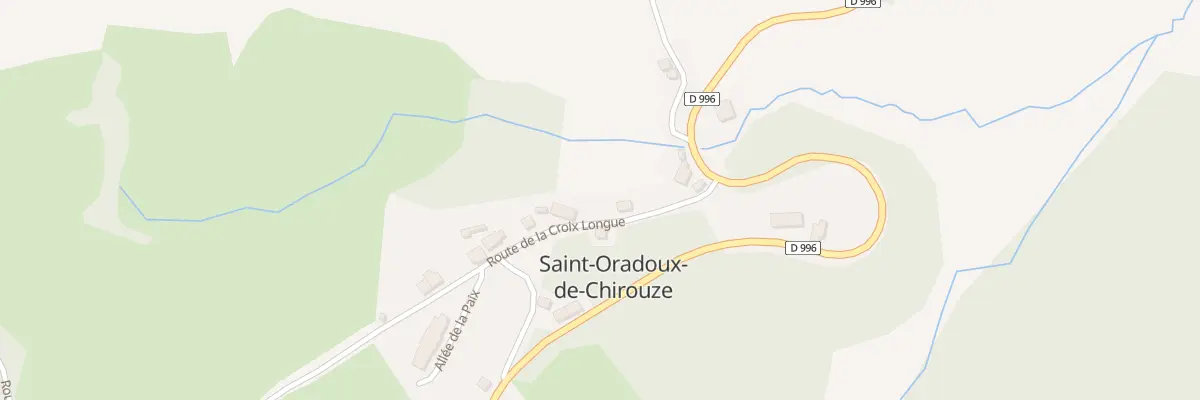 Plan du 2 Rte de la Croix Longue à Saint-Oradoux-de-Chirouze