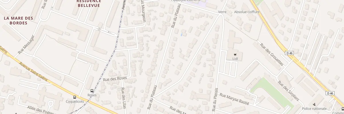 Plan du 17 Rue du Plateau à Sainte-Geneviève-des-Bois