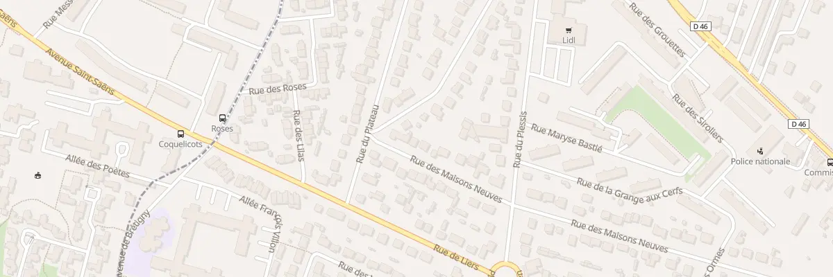 Plan du 5 Rue des Maisons Neuves à Sainte-Geneviève-des-Bois