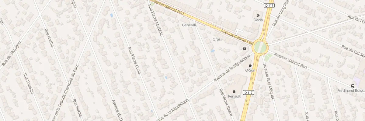 Plan du 25 Rue Pierre Mederic à Sainte-Geneviève-des-Bois
