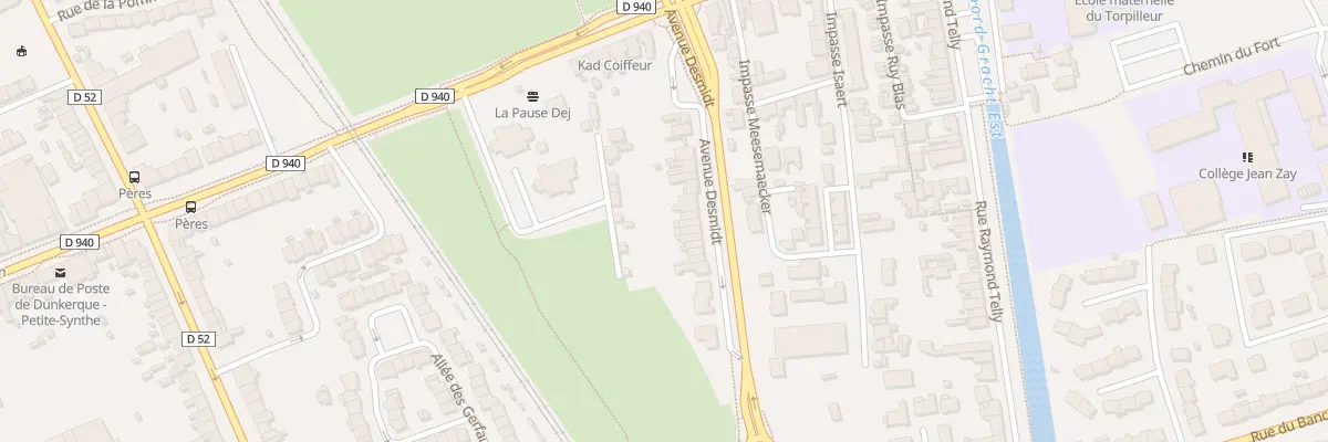 Plan du 144 Av Desmidt à Dunkerque