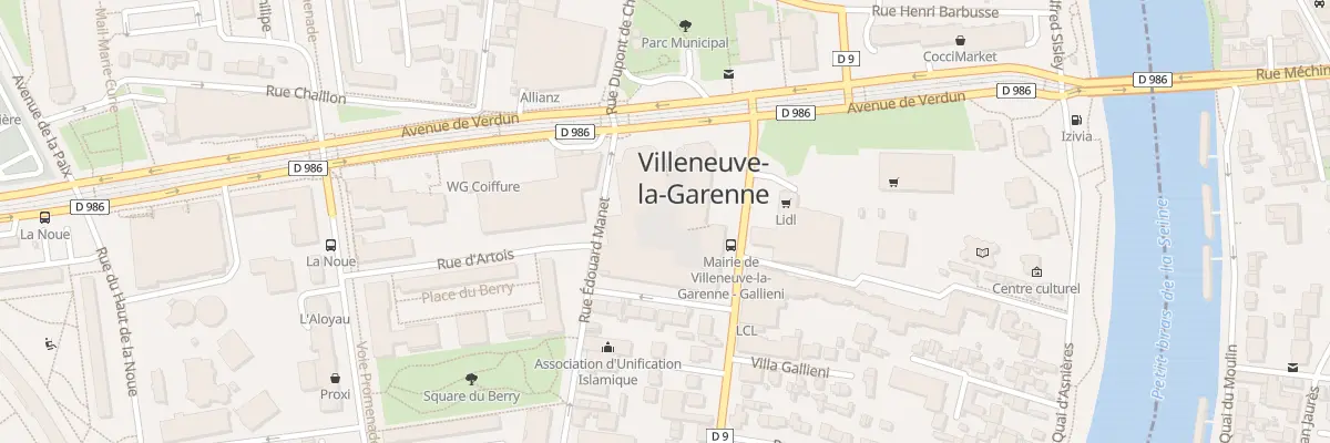 Plan du 4 Pl André Malraux à Villeneuve-la-Garenne