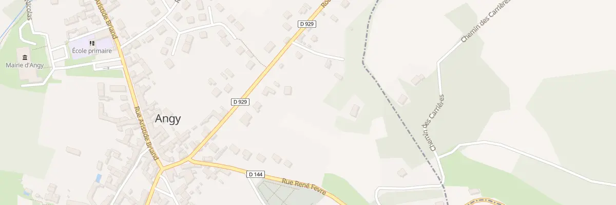 Plan du 206 Rte de Clermont à Angy