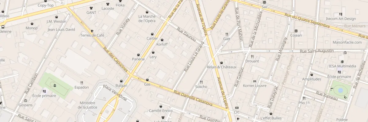 Plan du 7 Rue Louis Le Grand à Paris 2e Arrondissement