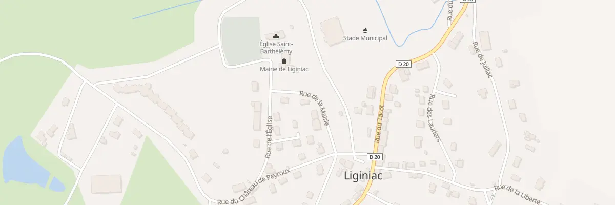 Plan du 4 Rue de la Mairie à Liginiac
