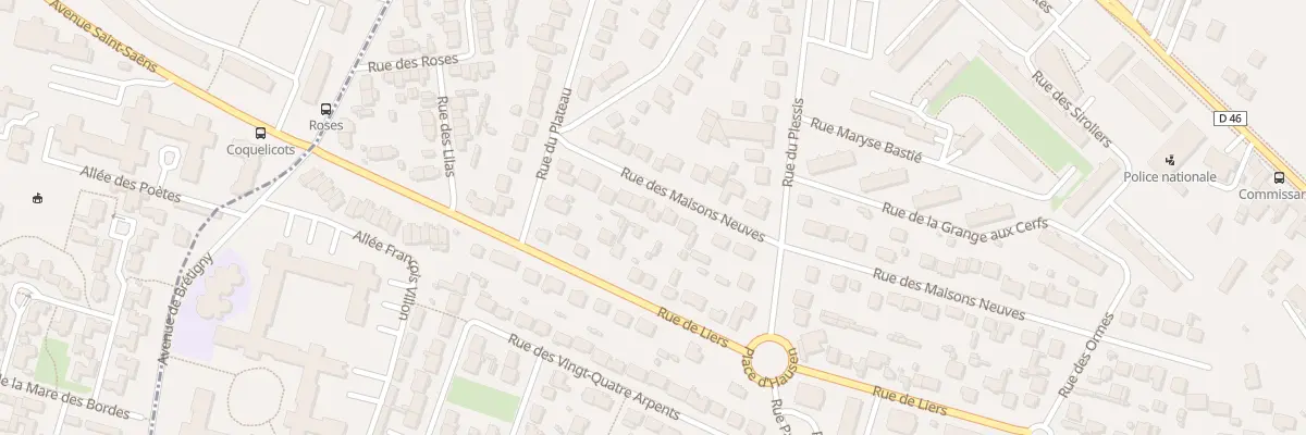Plan du 12 Rue des Maisons Neuves à Sainte-Geneviève-des-Bois