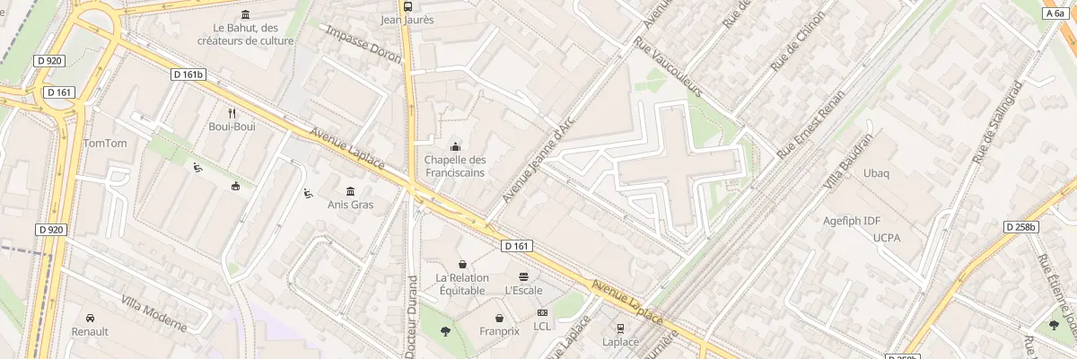 Plan du 6 Av Jeanne d’Arc à Arcueil