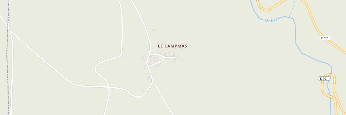 Plan du 25 Le Campmas à Miraval-Cabardès