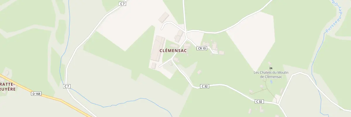 Plan du 11 Clémensac à Sérandon
