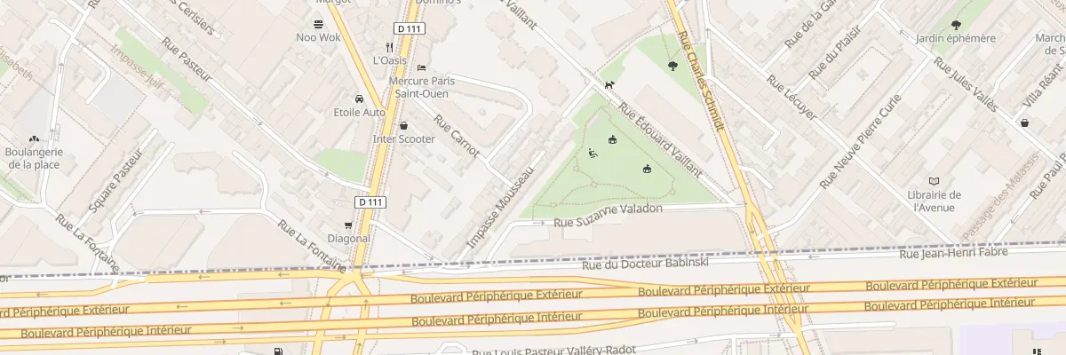 Plan du 7 Imp Mousseau à Saint-Ouen-sur-Seine