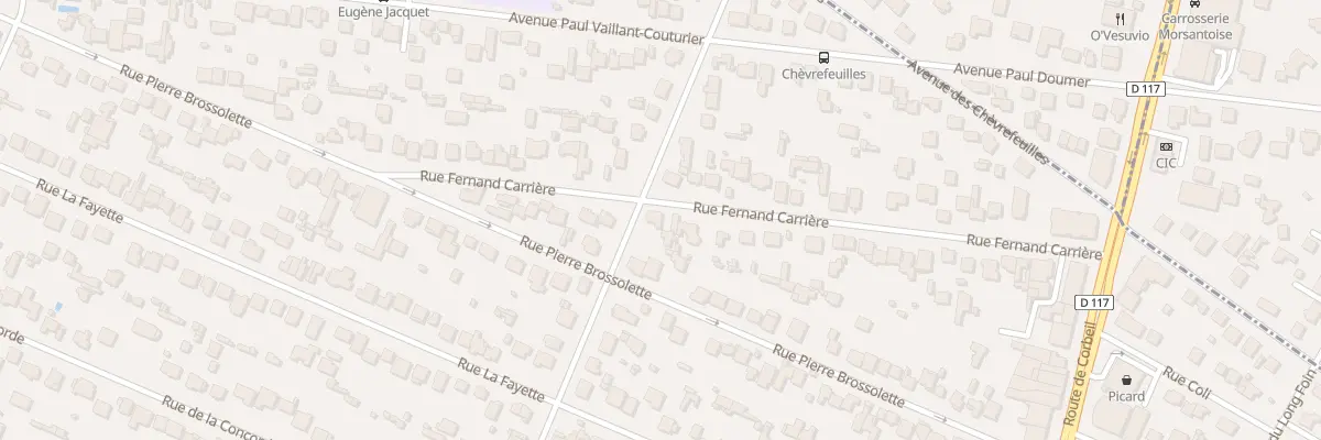 Plan du 12 Rue Fernand Carrière à Sainte-Geneviève-des-Bois