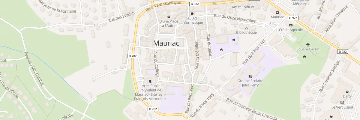 Plan du 3 Rue Saint Pierre à Mauriac