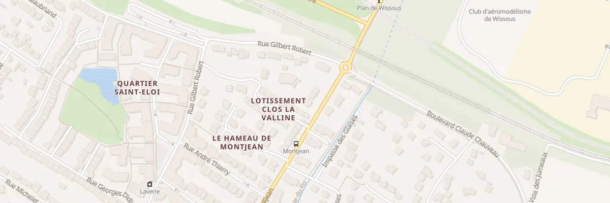 Plan du 33 Rte de Montjean à Wissous