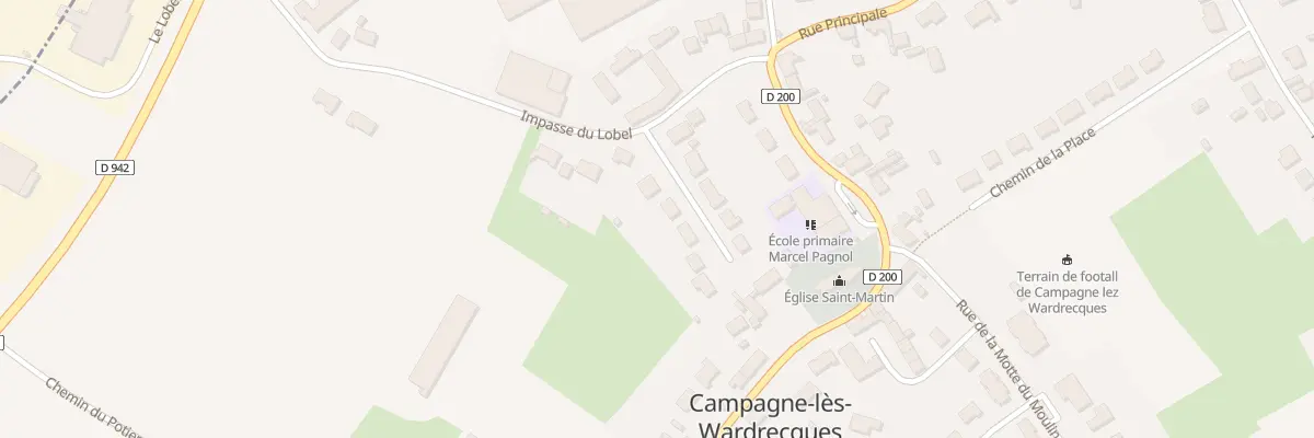 Plan du 4 Rue de l’Abbe Pruvost à Campagne-lès-Wardrecques
