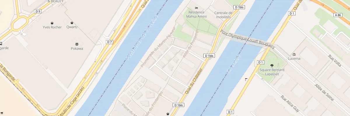 Plan du 8 Rue Jeanne Paquin à L’Île-Saint-Denis
