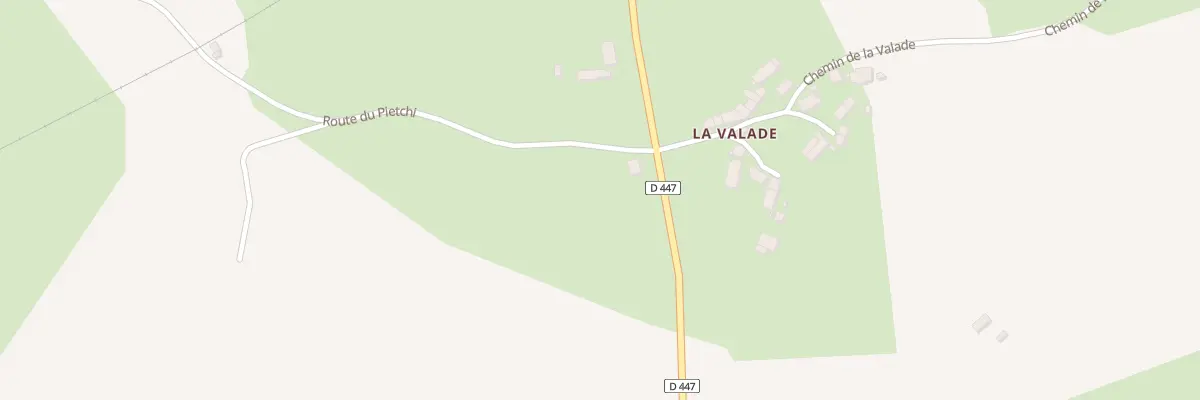 Plan du 4 La Valade à Treignat