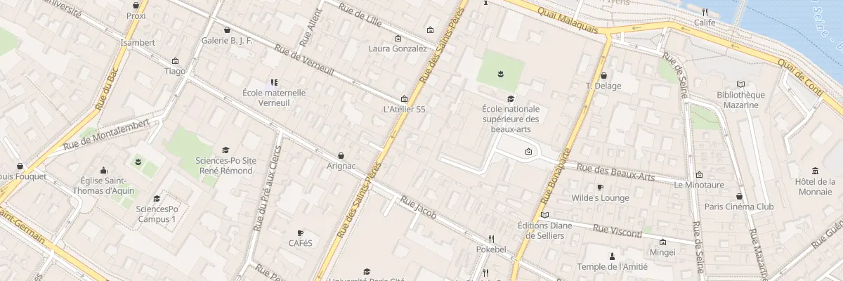 Plan du 19B Rue des Saints-Pères à Paris 6e Arrondissement