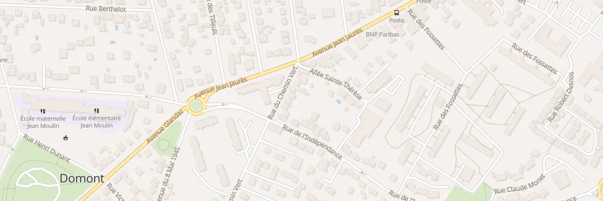Plan du 100 Rue du Chemin Vert à Domont