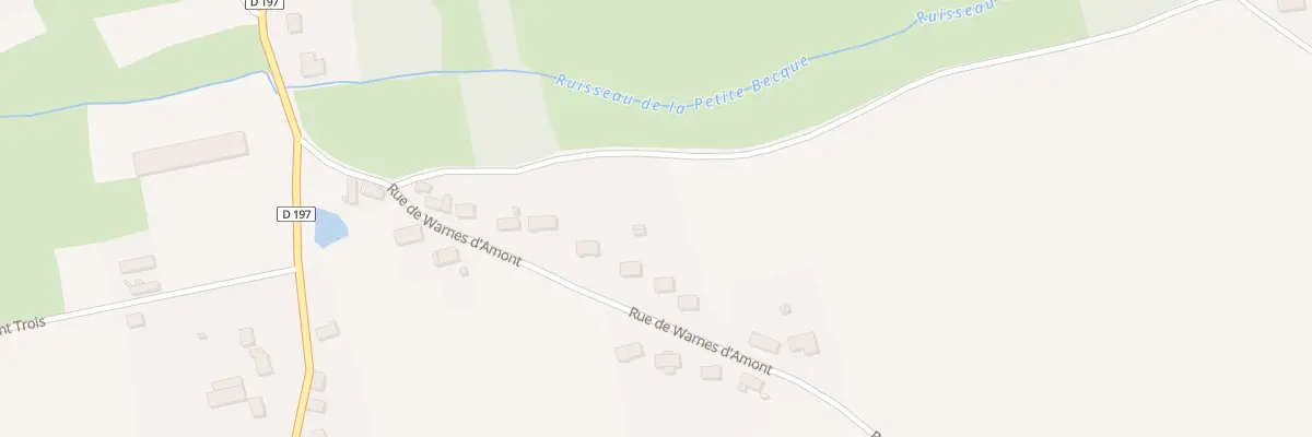 Plan du 1718 Rue de Warnes d’Amont à Roquetoire