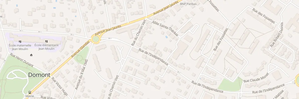 Plan du 5 Rue de l’Indépendance à Domont