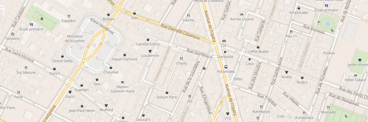 Plan du 36 Pl du Marché Saint-Honoré à Paris 1er Arrondissement