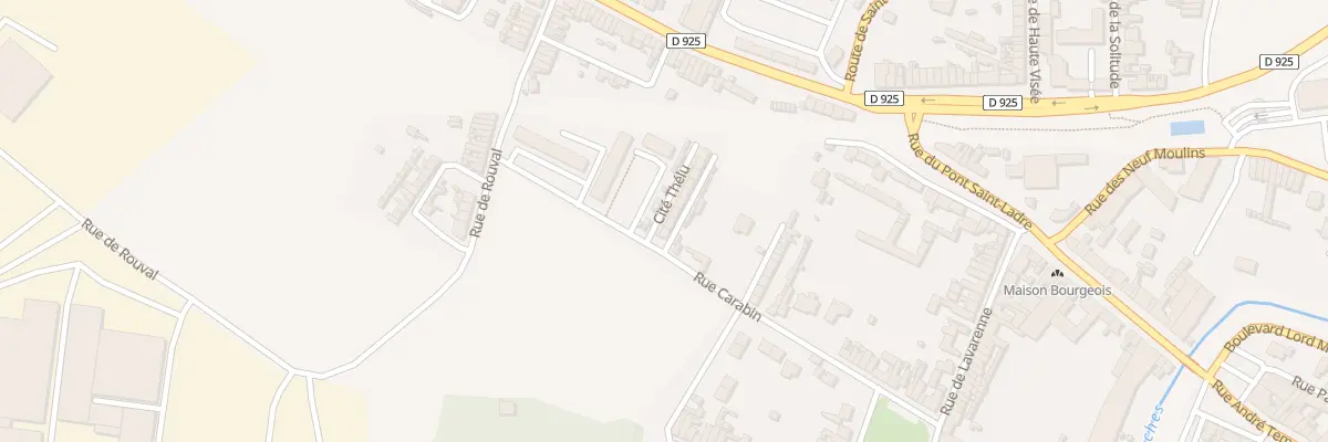 Plan du 3 Cite Thélu Rue Carabin à Doullens