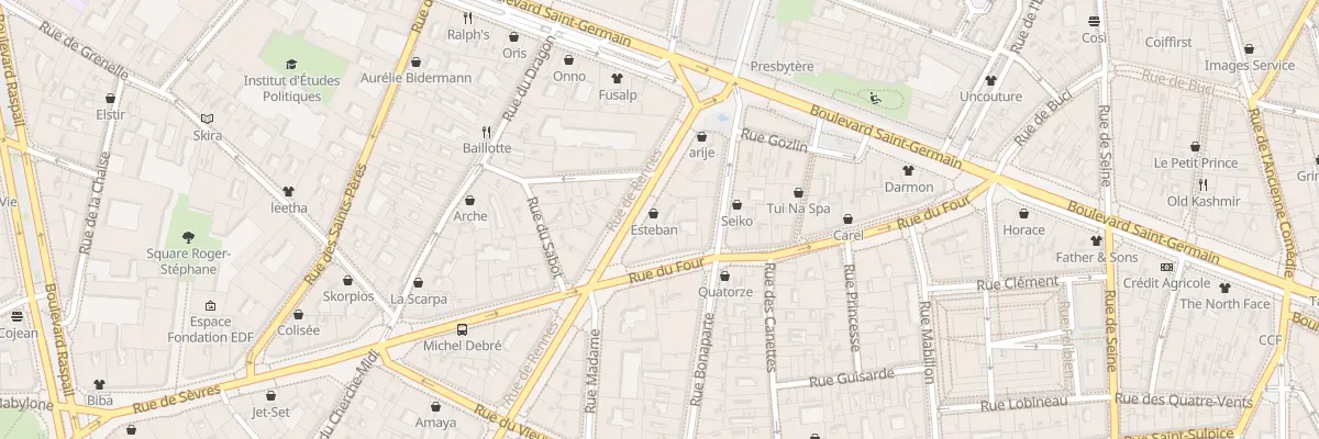 Plan du 49 Rue de Rennes à Paris 6e Arrondissement