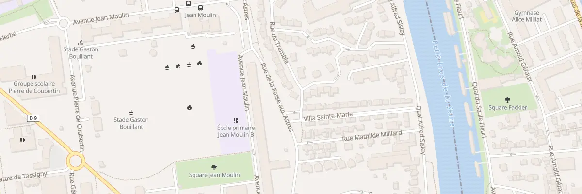 Plan du 1 Rue de Tremble à Villeneuve-la-Garenne
