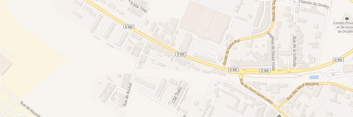 Plan du 34 Av du Général de Gaulle à Doullens