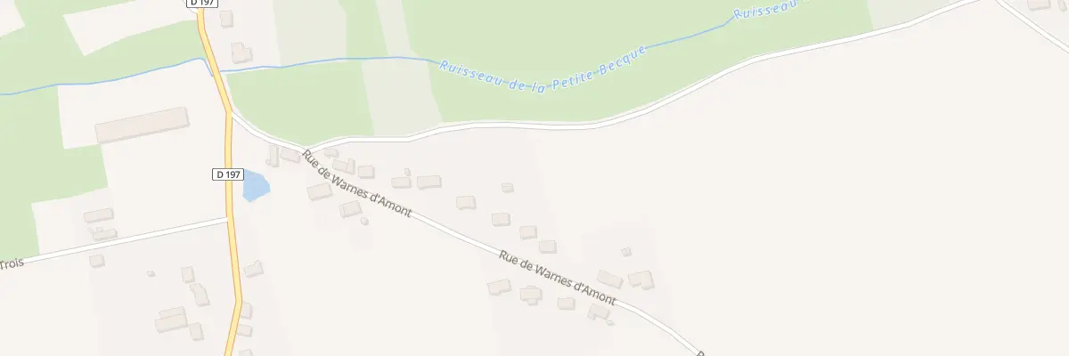 Plan du 1692 Rue de Warnes d’Amont à Roquetoire