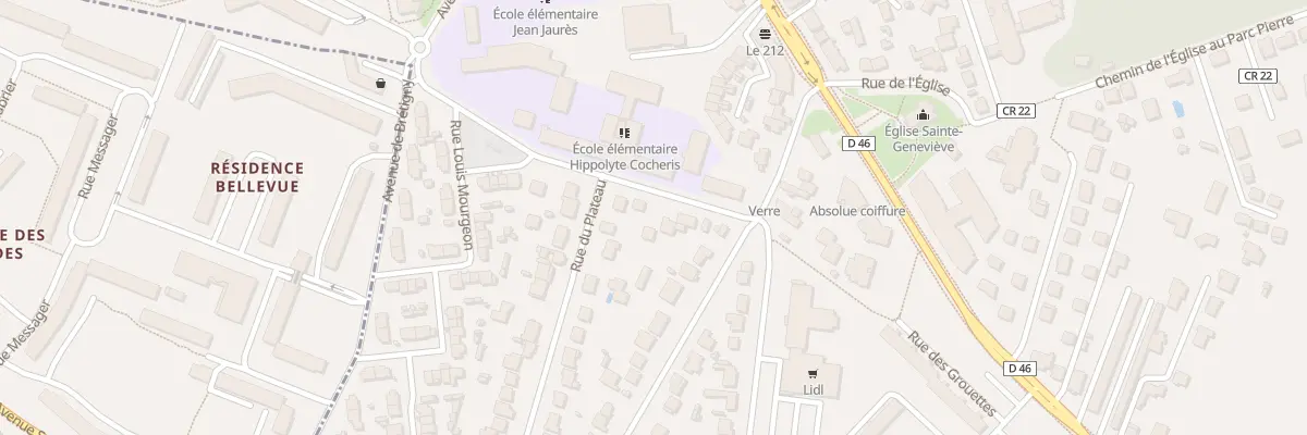 Plan du 7 Rue Aristide Briand à Sainte-Geneviève-des-Bois