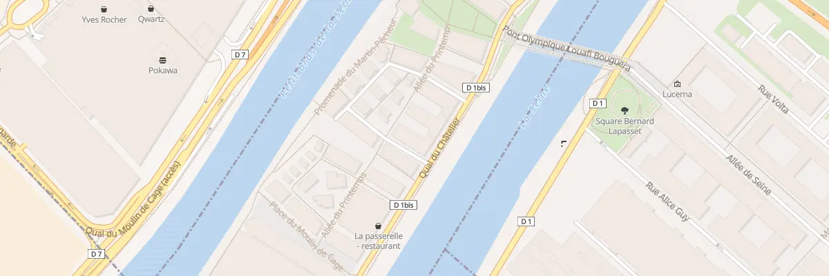 Plan du 6 Rue Jeanne Paquin à L’Île-Saint-Denis