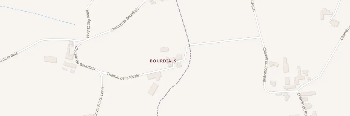 Plan du 5053 Bourdials à Andouque