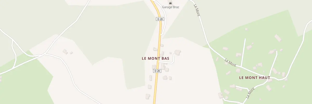 Plan du 6 Le Mont Bas à Liginiac